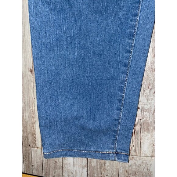 NO BO No Boundaries Skinny High Rise Stretch Denim Blue Jeans Womens Size 15 NWT - Picture 3 of 10